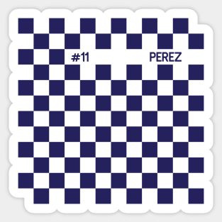 Sergio Perez Racing Flag - 2022 Season Sticker